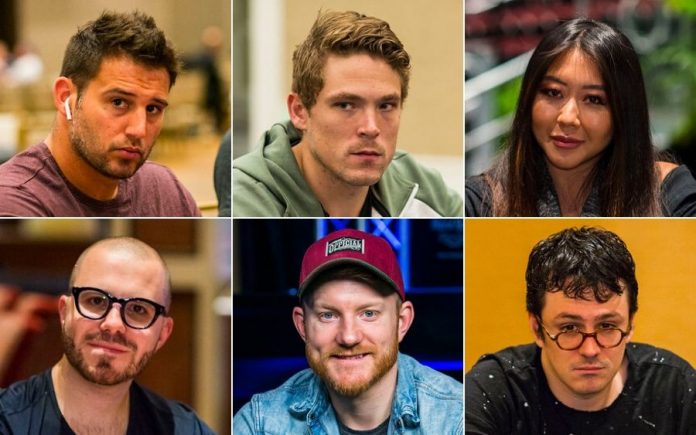 Darren Elias, Alex Foxen, Mario Ho, Dan Smith, Jason Koon, and Isaac Haxton Darren Elias, Alex Foxen, Mario Ho, Dan Smith, Jason Koon, and Isaac Haxton